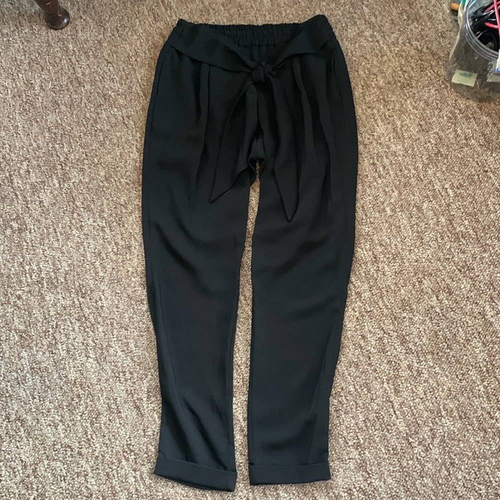 Tie front pants